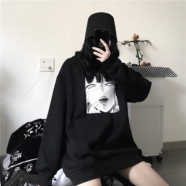 Manga Girl Oversized Hoodie