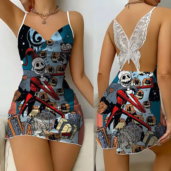 Spooky Sweet Dreams Jack & Sally Nightdress