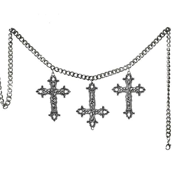 Punk Heavy Cross Waist Chain