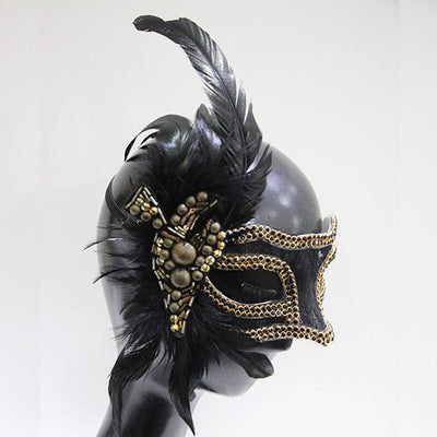 Gothic Feather Mask
