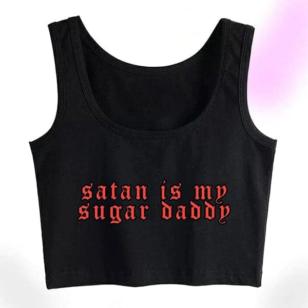 Satan Sugar Daddy Crop Top