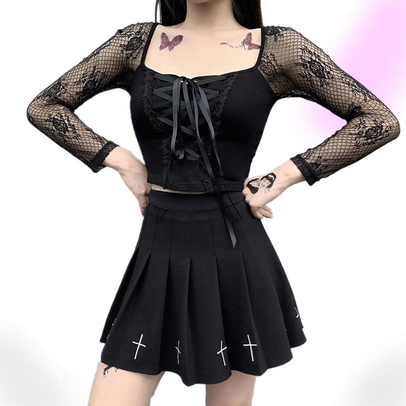 Gothic Lolita Tragic Crop Top