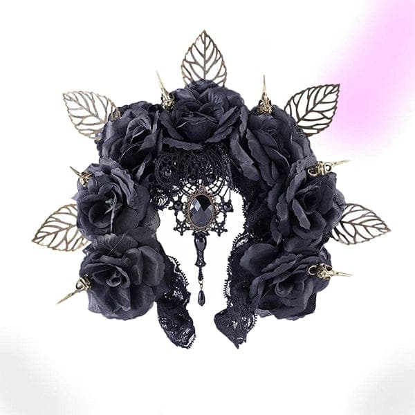 Dark Queen Gothic Head Wreath