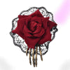 Gothic Rose Hairclip Brooch