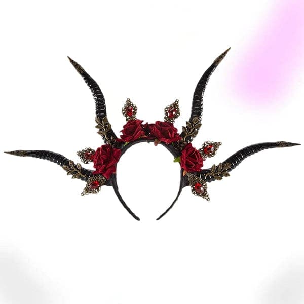 Gothic Antelope Horn Headdress