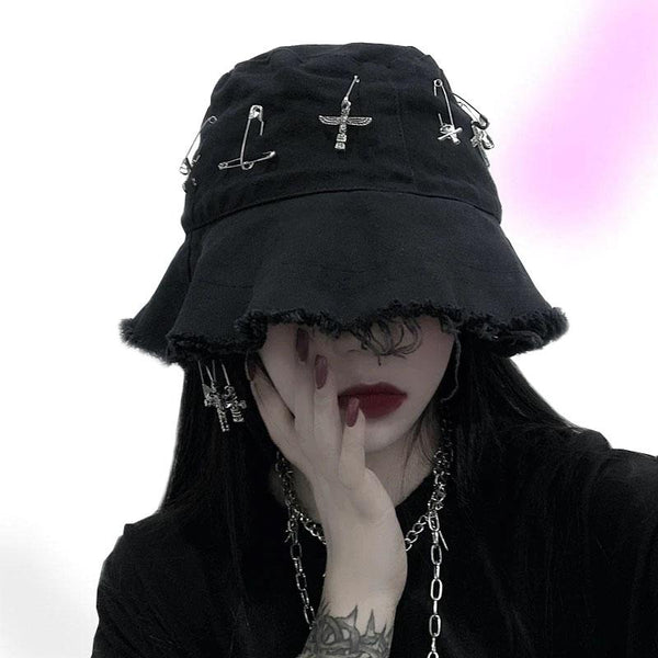 Trendy Harajuku Boonie Hat | Goth Hat - Gothic Babe Co