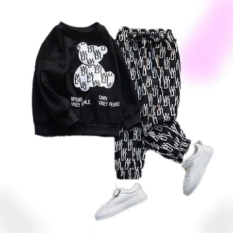 Bratty Bear Goth Kids Outfit