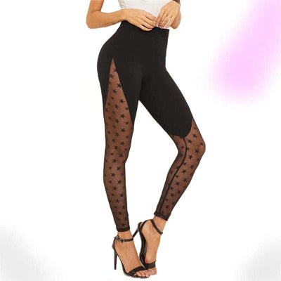 Mesh Star Fitness Leggings