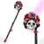 Floral Sugar Skull Walking Cane