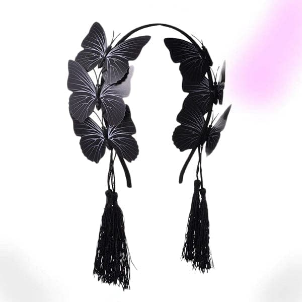 Omen of Death Butterfly Headband