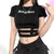 Baby Girl Gothic Crop Top