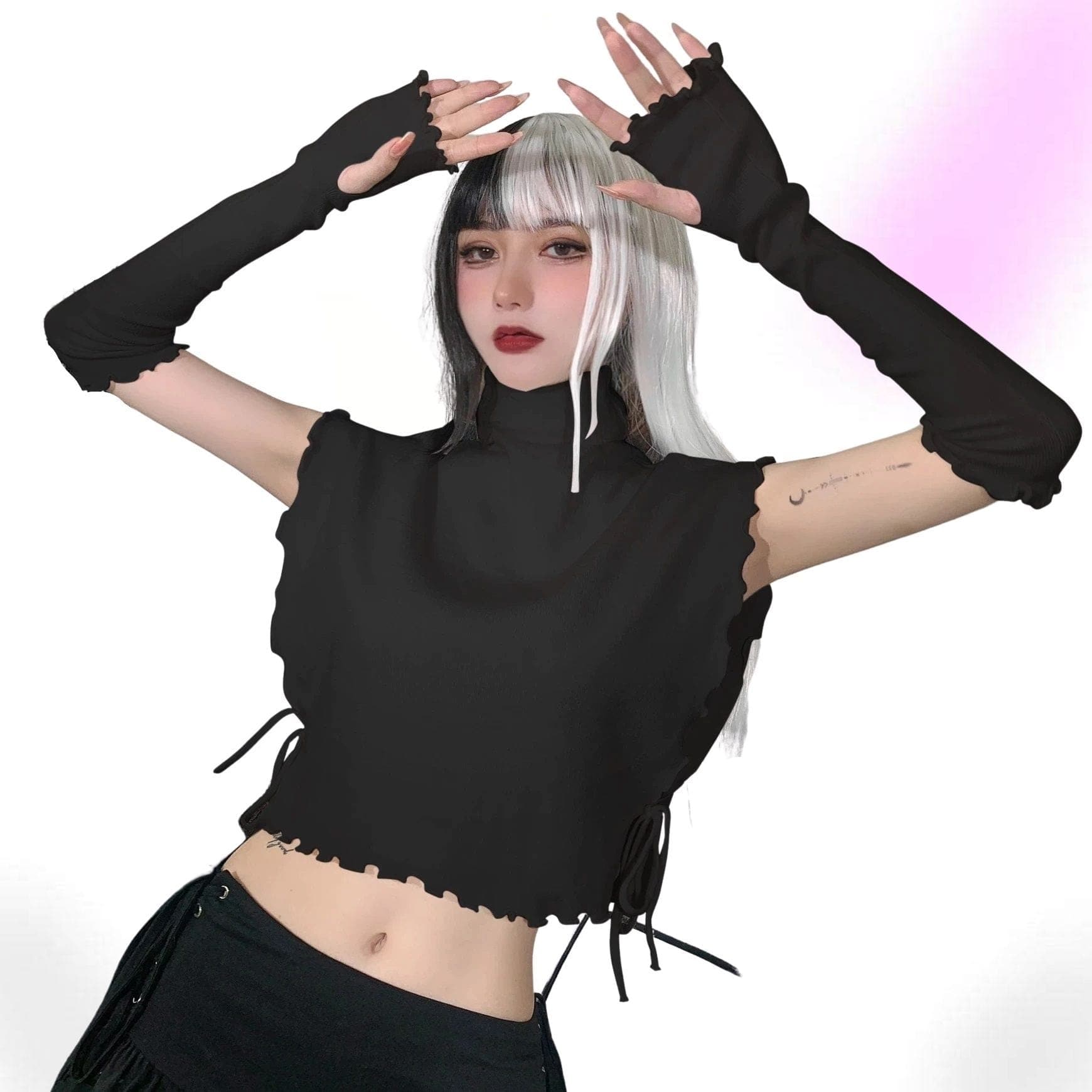 Fleurdelice Turtleneck Crop Top