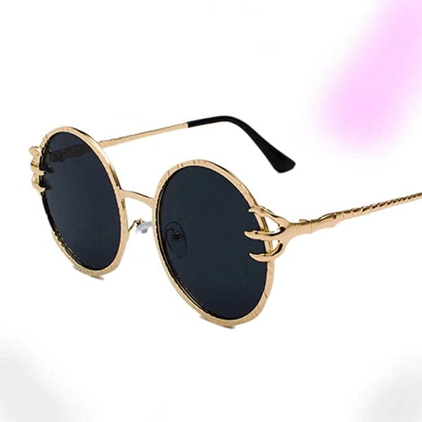 Skull Claw Round Sunglasses