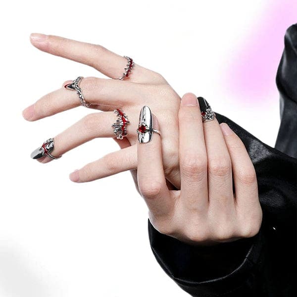 Fashion Armor Nail Ring Set