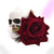 Skull Rose Hair Clip