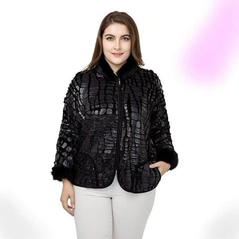 Sassy Black Croc Jacket