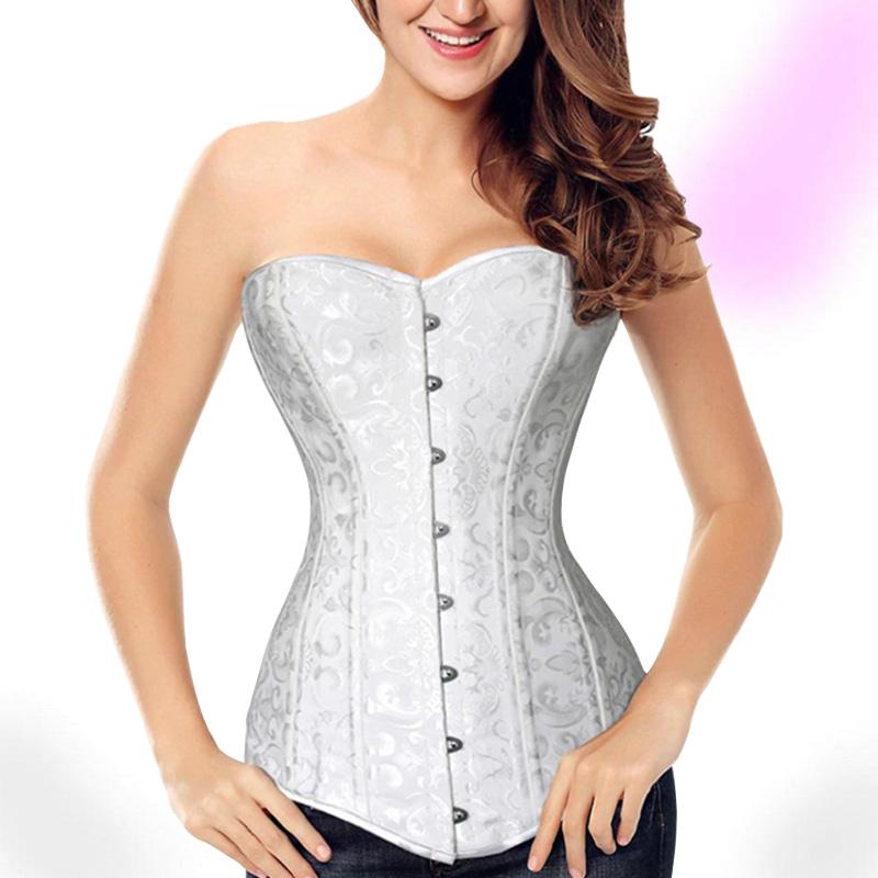 Hengzhifeng Corsets for Women Gothic Satin Classic Bustiers Top Plus Size :  : Clothing, Shoes & Accessories