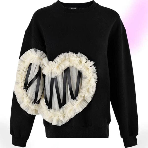 Tulle Heart Sweater