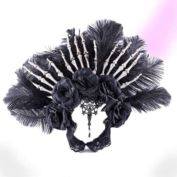 Queen Corpse Feather Headdress