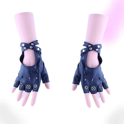 Steampunk Gear Fingerless Gloves