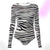 Nude Zebra Backless Bodysuit