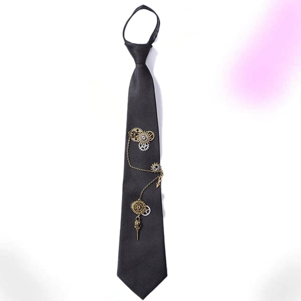 Steampunk Gothic Gear Necktie