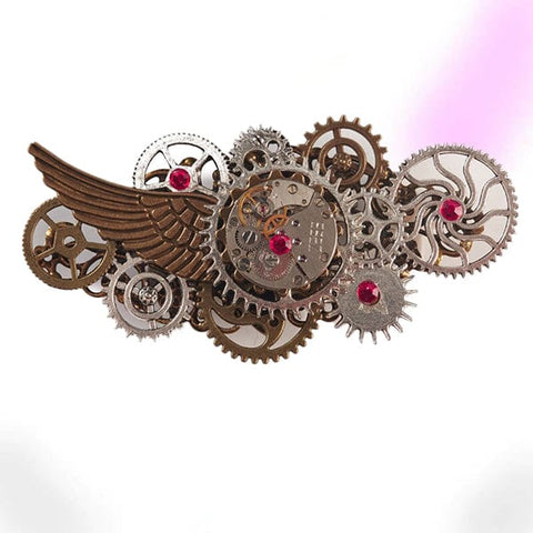 Aerotechnic Steampunk Hair Clip / Brooch