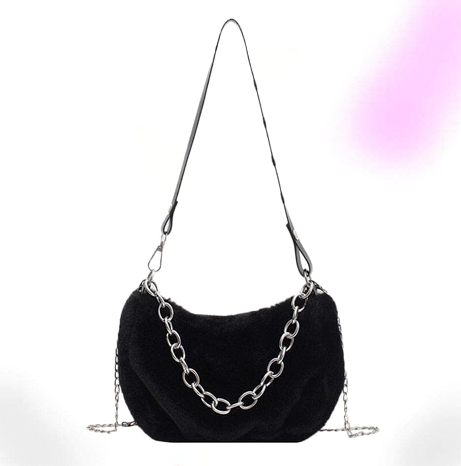 Miss Fuzzy Chain Shoulder Bag