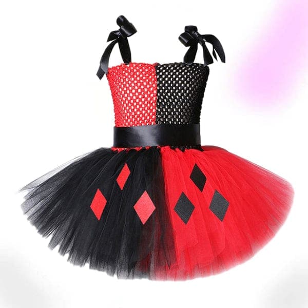 Harley Quinn Inspired Girls Tutu Dress