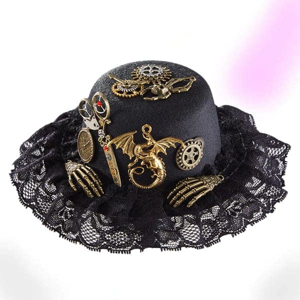 Dragon Lace Mini Top Hat