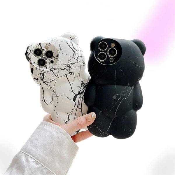 Marble Bear Phone Case