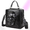 Death Face Leather Bag