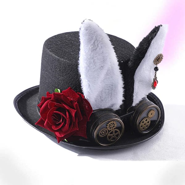 Rabbit Steampunk Top Hat