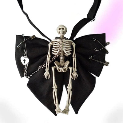 Dearly Departed Skeleton Bow Tie