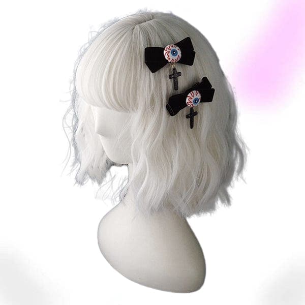 Goth Bowknot Hair Clips