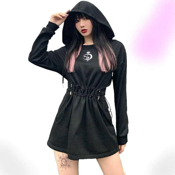 Lil Moon Flower Dress Hoodie