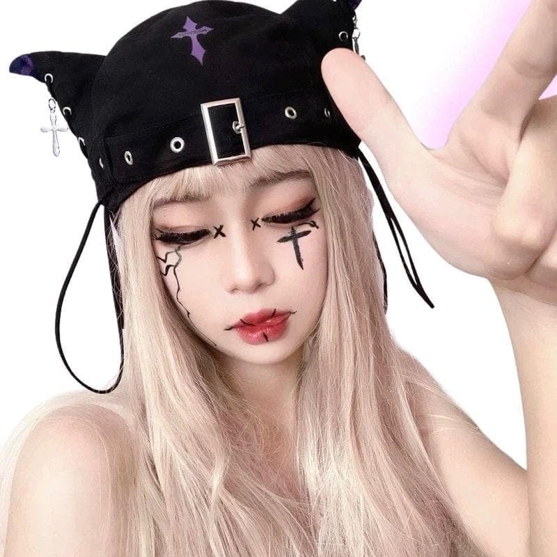 Twisted Illusions Harajuku Beret Hat