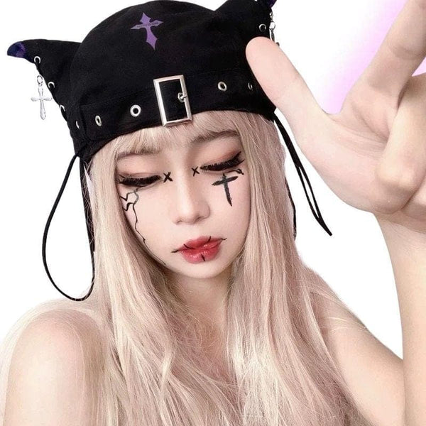 Twisted Illusions Harajuku Beret Hat