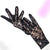 Gothic Black Floral Gloves