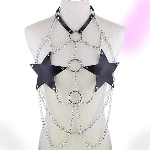 Chained Star Body Harness