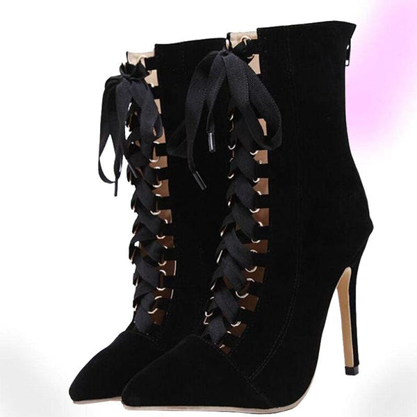 Flashy Gladiator High Heel Boots