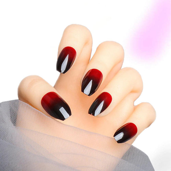 Gradient Fancy Gothic Nails