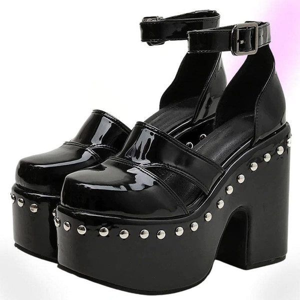 Blaque Rivet Platform Shoes