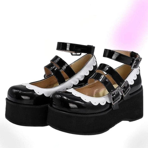 Gothic Mary Jane Platform Shoes - Gothic Babe Co