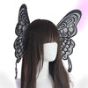 Gothic Butterfly Wings Headwear