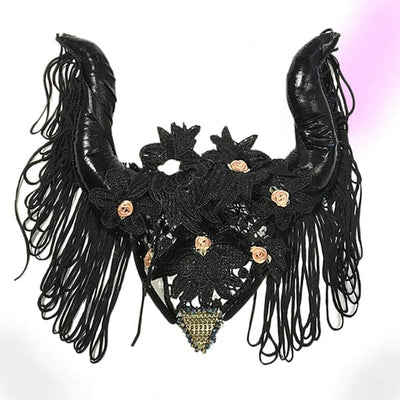Dark Fairy Horn Headdress