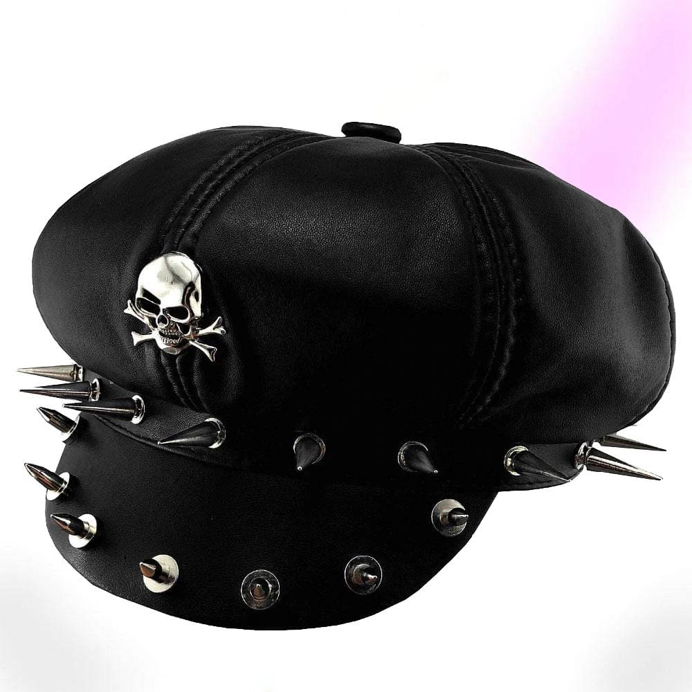Steampunk Biker Skull Hat
