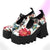 Bloom In Darkness Chunky Platform Shoes