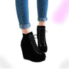 Winter Gothic Wedge Boots