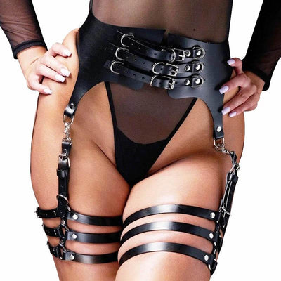 Cage Leather Body Harness